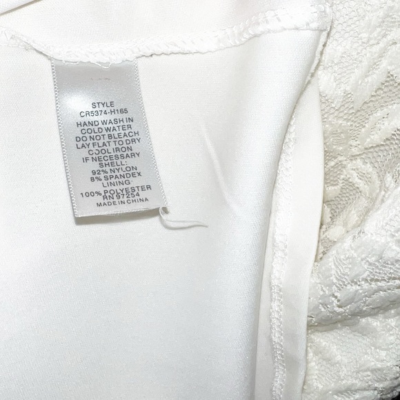 XL White Lace Overlay Dress - Picture 4 of 4